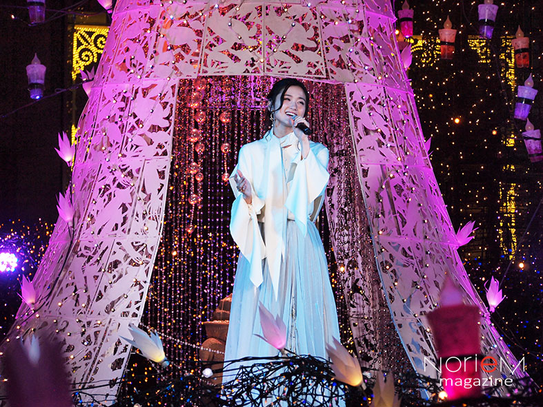 木下晴香さんが ホール ニュー ワールド を披露 Caretta Illumination 19 アラビアンナイト 点灯式開催 Noriem Japannoriem Japan